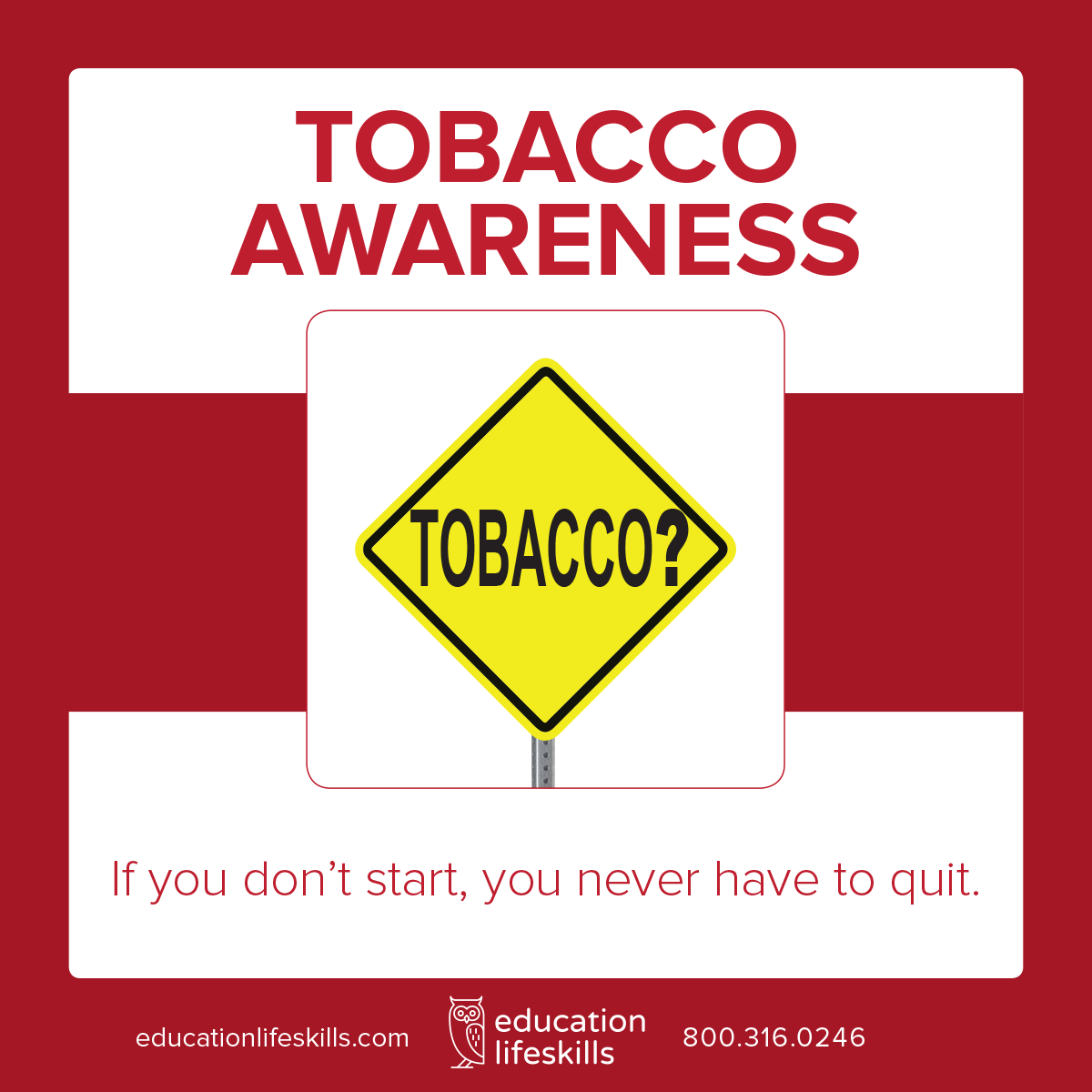Brand new Tobacco Awareness Course!